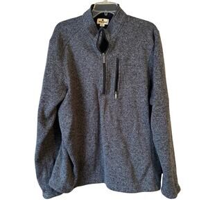 Men's Woolrich Quarter‎ Zip Pullover Sweater Dark Gray